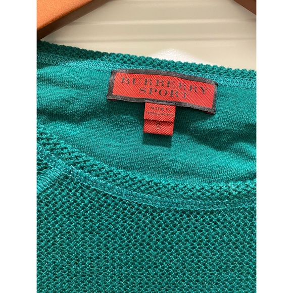 100% Authentic Burberry Sport Mesh Knit T-Shirt S - Picture 4 of 5
